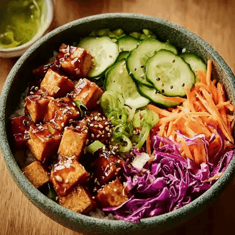 Honey & Soy Tofu Poke Bowl