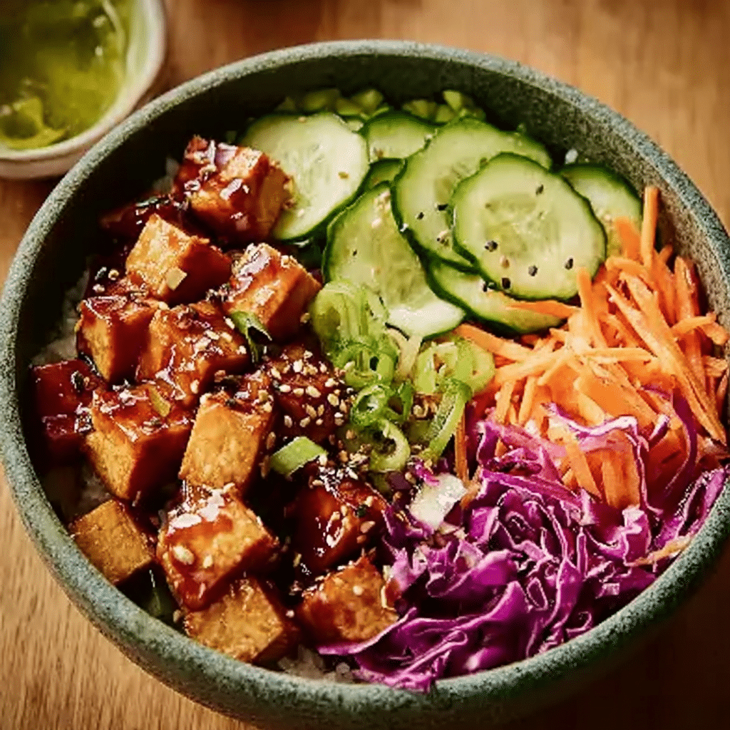 Honey & Soy Tofu Poke Bowl