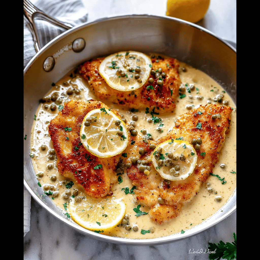 Lemon Chicken with Parmesan Sauce