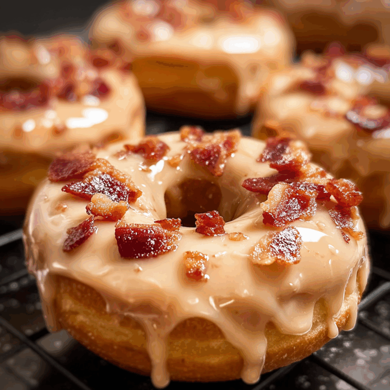 Maple Donuts with Bacon Glaze