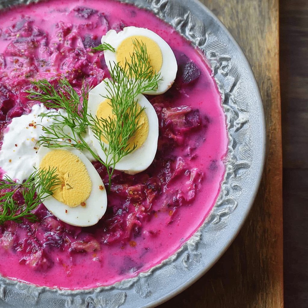 Pink Eggs & Beetroot with Yogurt & Chilli Butter