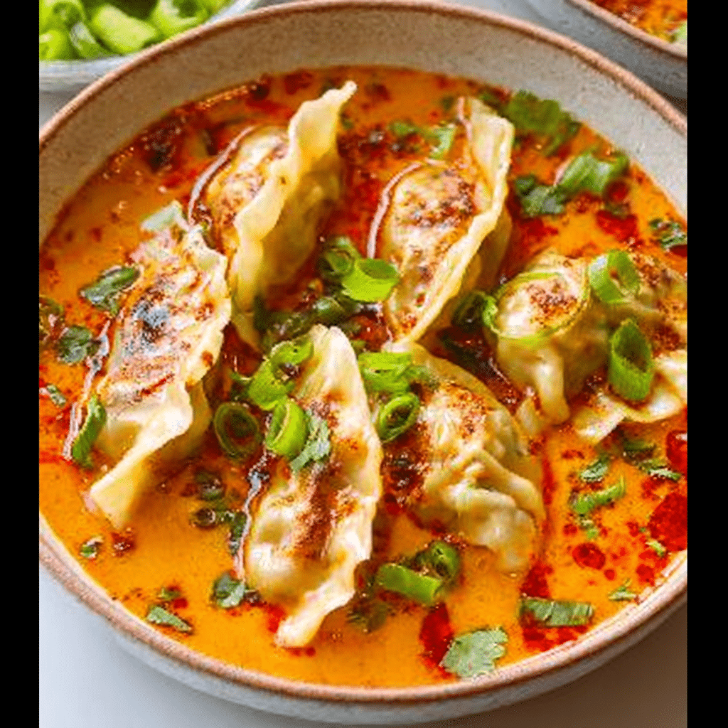 Red Curry Dumpling Soup