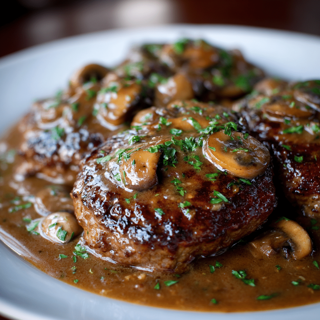 Salisbury Steak with Mushroom Gravy