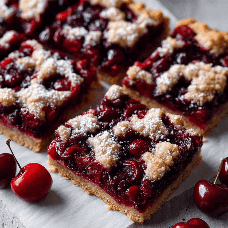 Cherry & Soured Cream Slab Pie