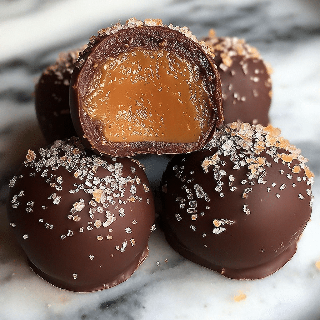 Delicious Salted Caramel Fudge Truffles