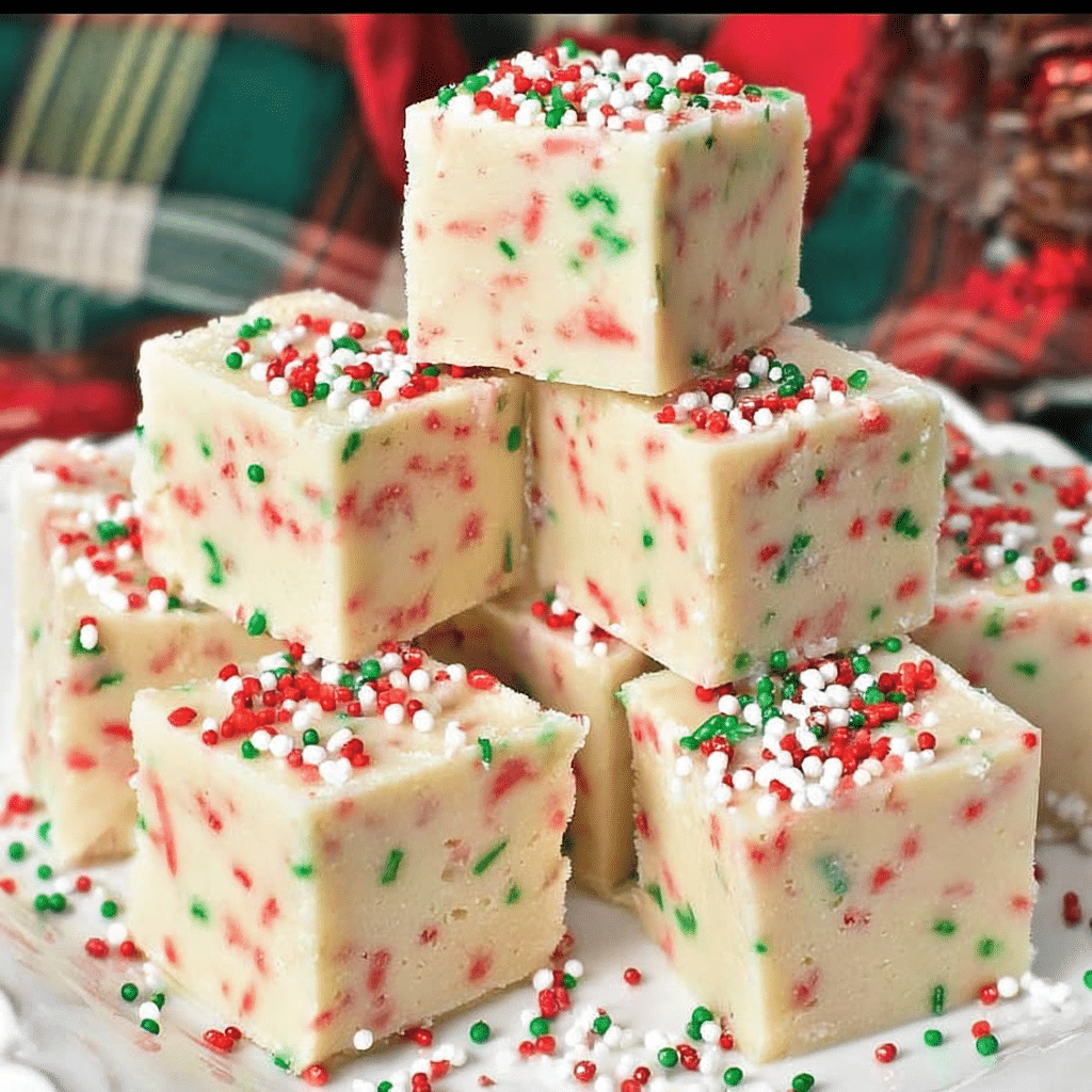 Easy Sugar Cookie Christmas Fudge