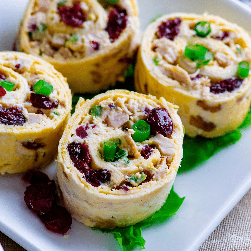 Festive Christmas Cranberry Roll Ups