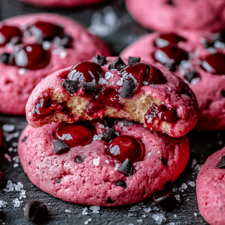 Heavenly Maraschino Cherry Chocolate Chip Cookies