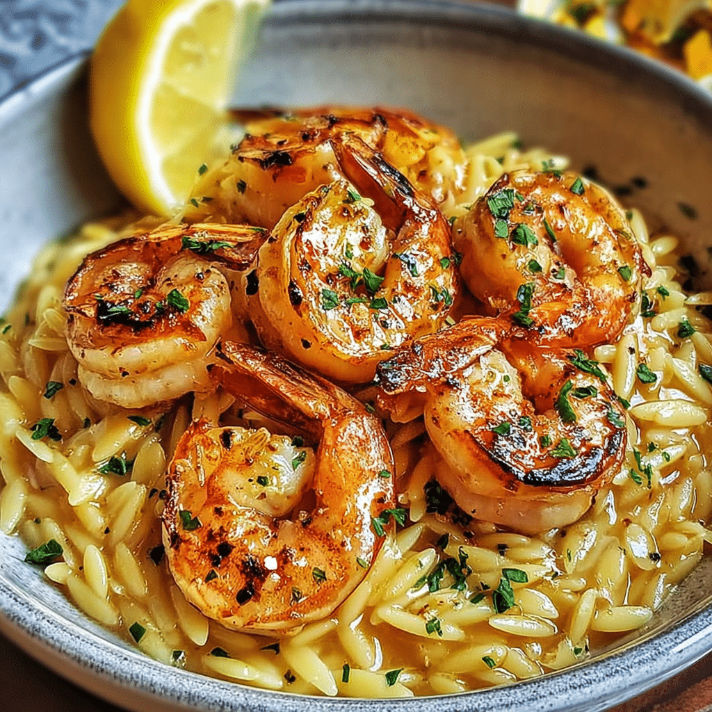 Lemon Shrimp Orzo