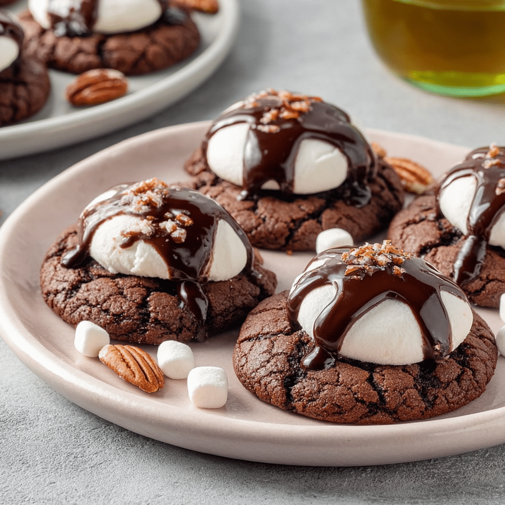 Marshmallow Hot Cocoa Surprise Cookies