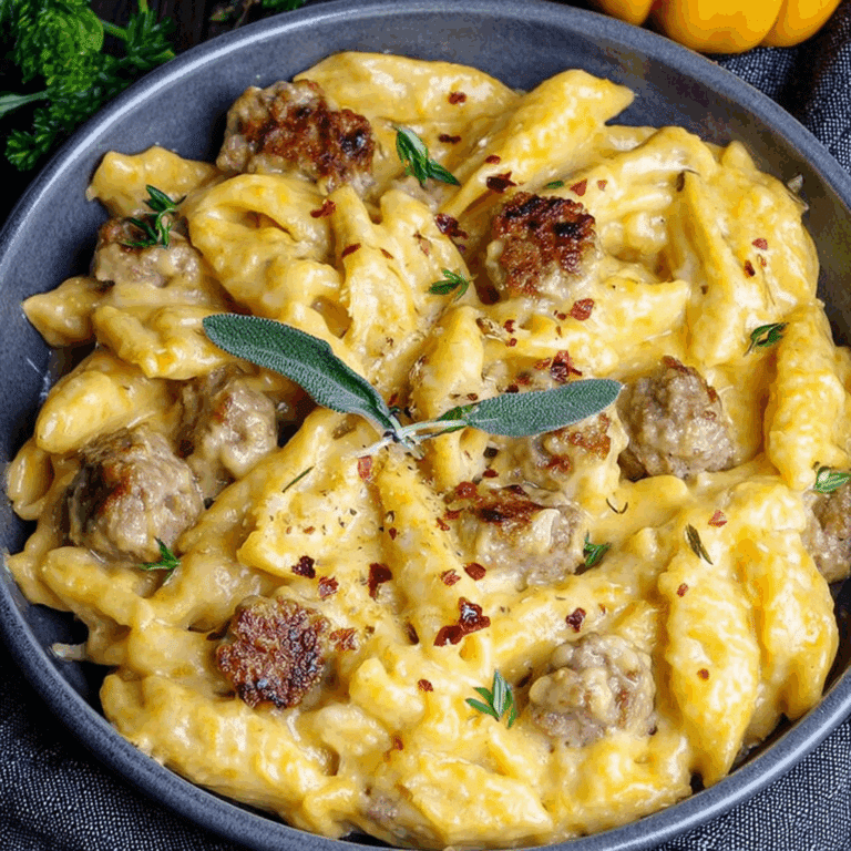 Pumpkin Sausage Mac & Cheese