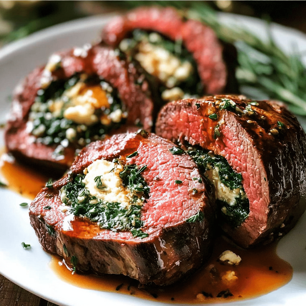 Quick Christmas Stuffed Beef Tenderloin