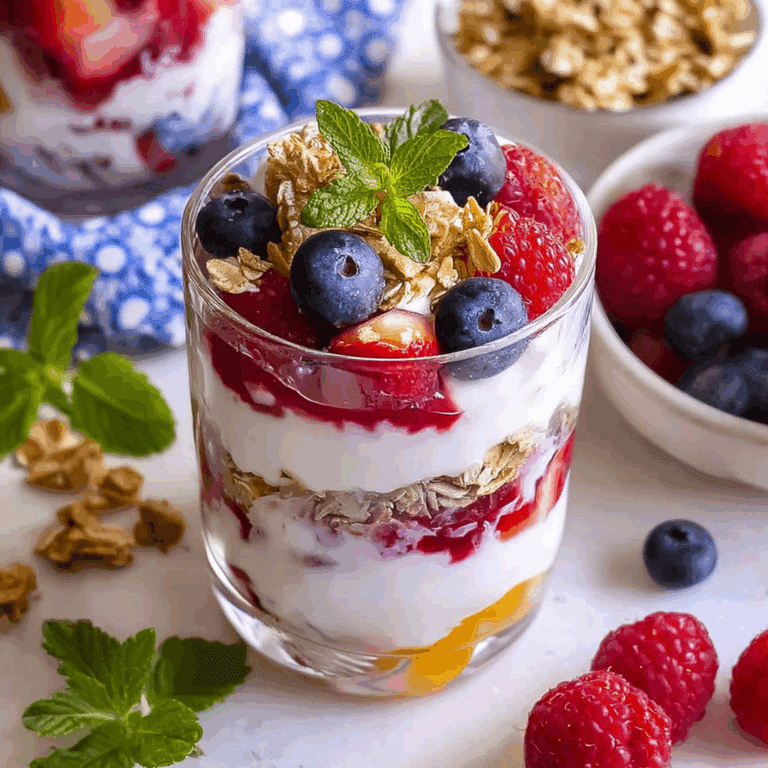 Raspberry & Mango Yogurt Parfait