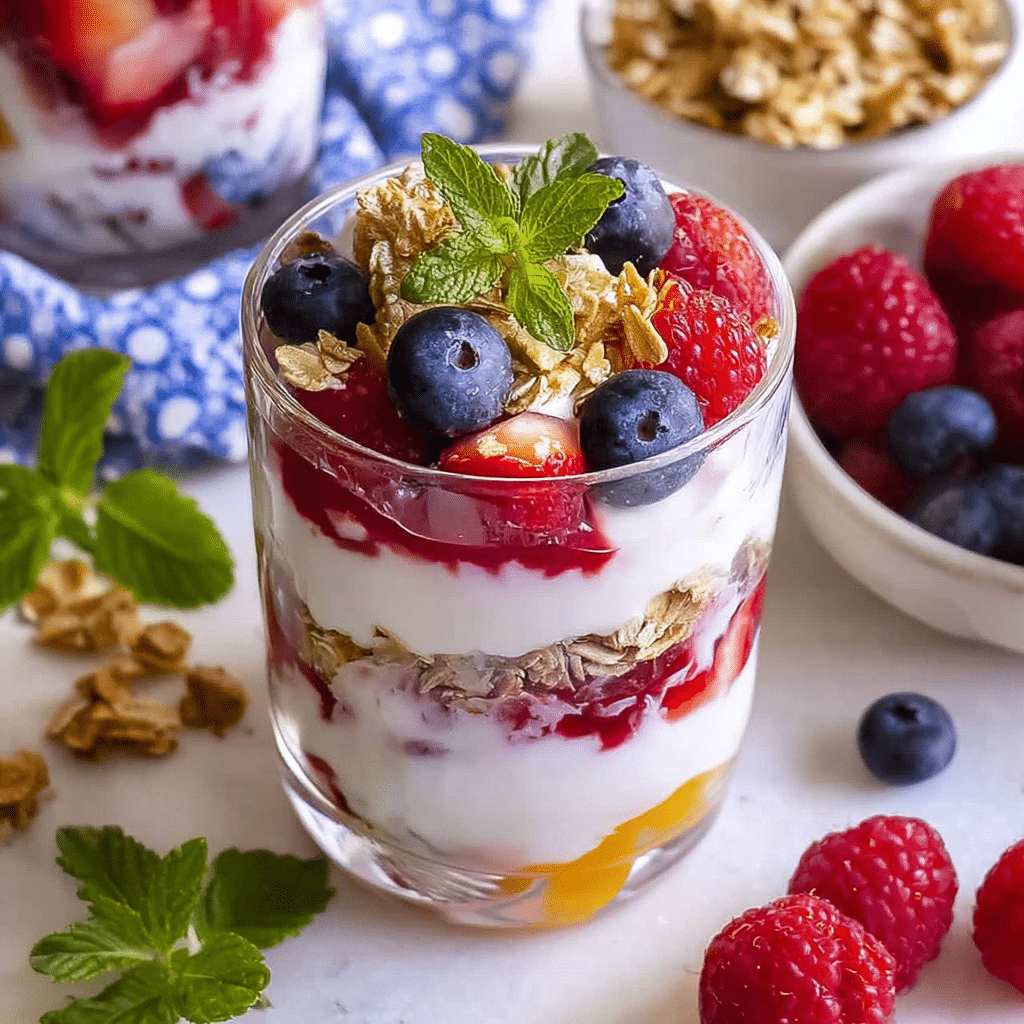 Raspberry & Mango Yogurt Parfait