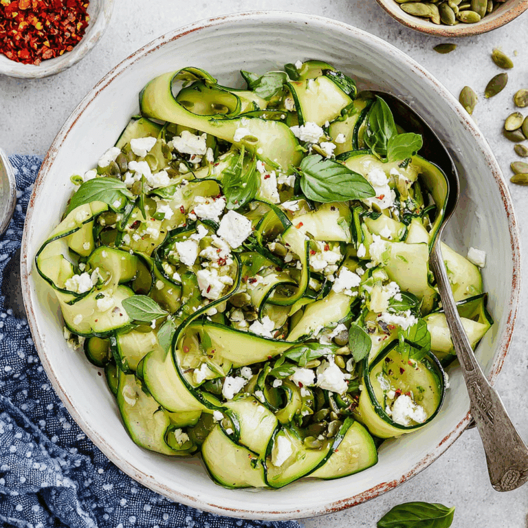 Ribboned Courgette Salad