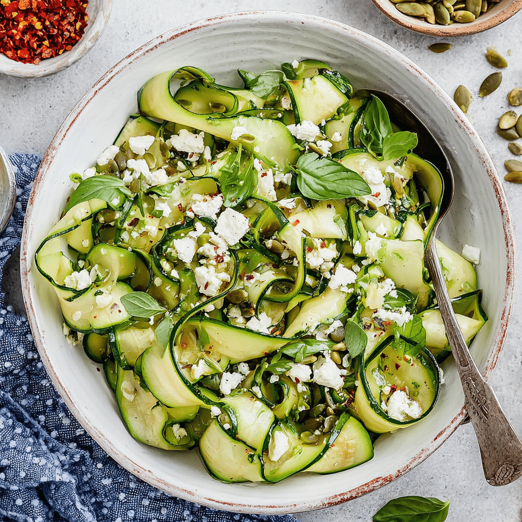 Ribboned Courgette Salad