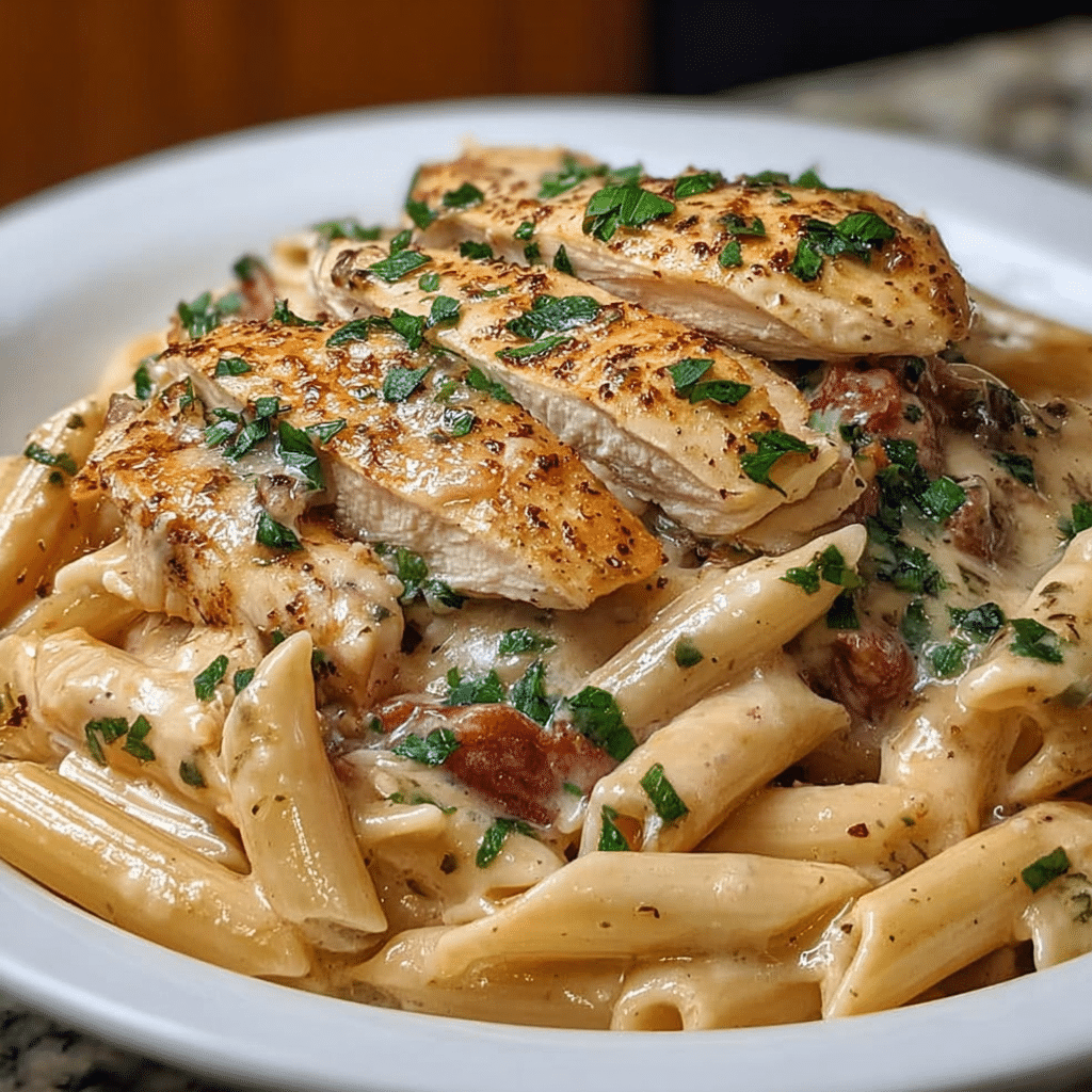 Slow-Cooker Italian Chicken Alfredo Pasta