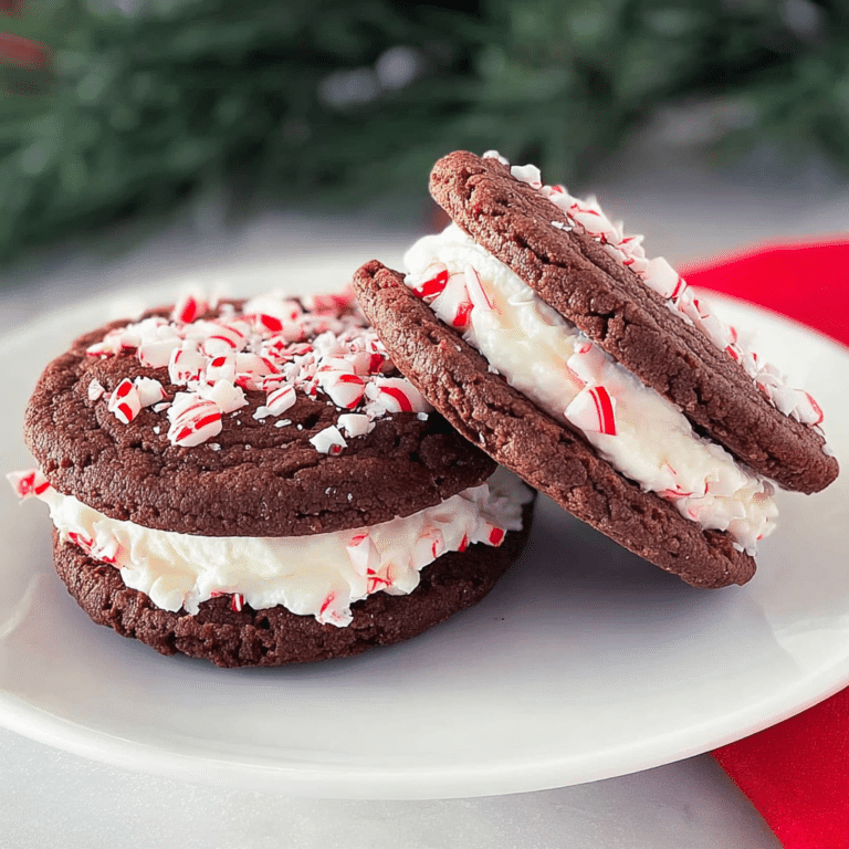 Chocolate Peppermint Sandwich Cookies