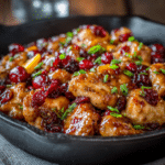 Skillet Cranberry Orange Chicken