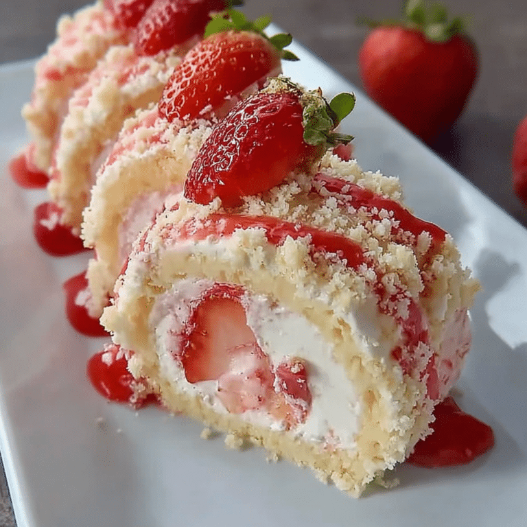 Strawberry Shortcake Cheesecake Sushi Rolls – No-Bake Perfection!