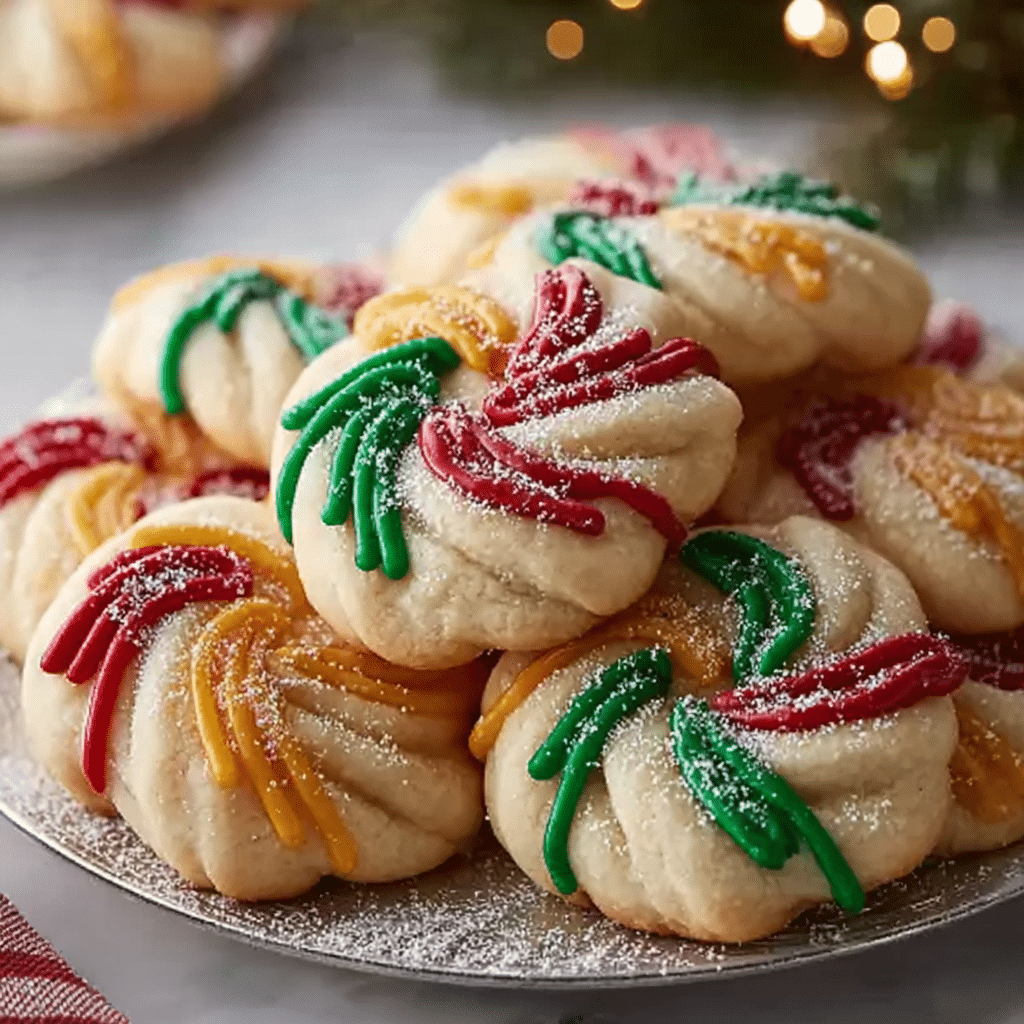 Twisted Christmas Cookies with Almond & Citrus Icing | BiteTide