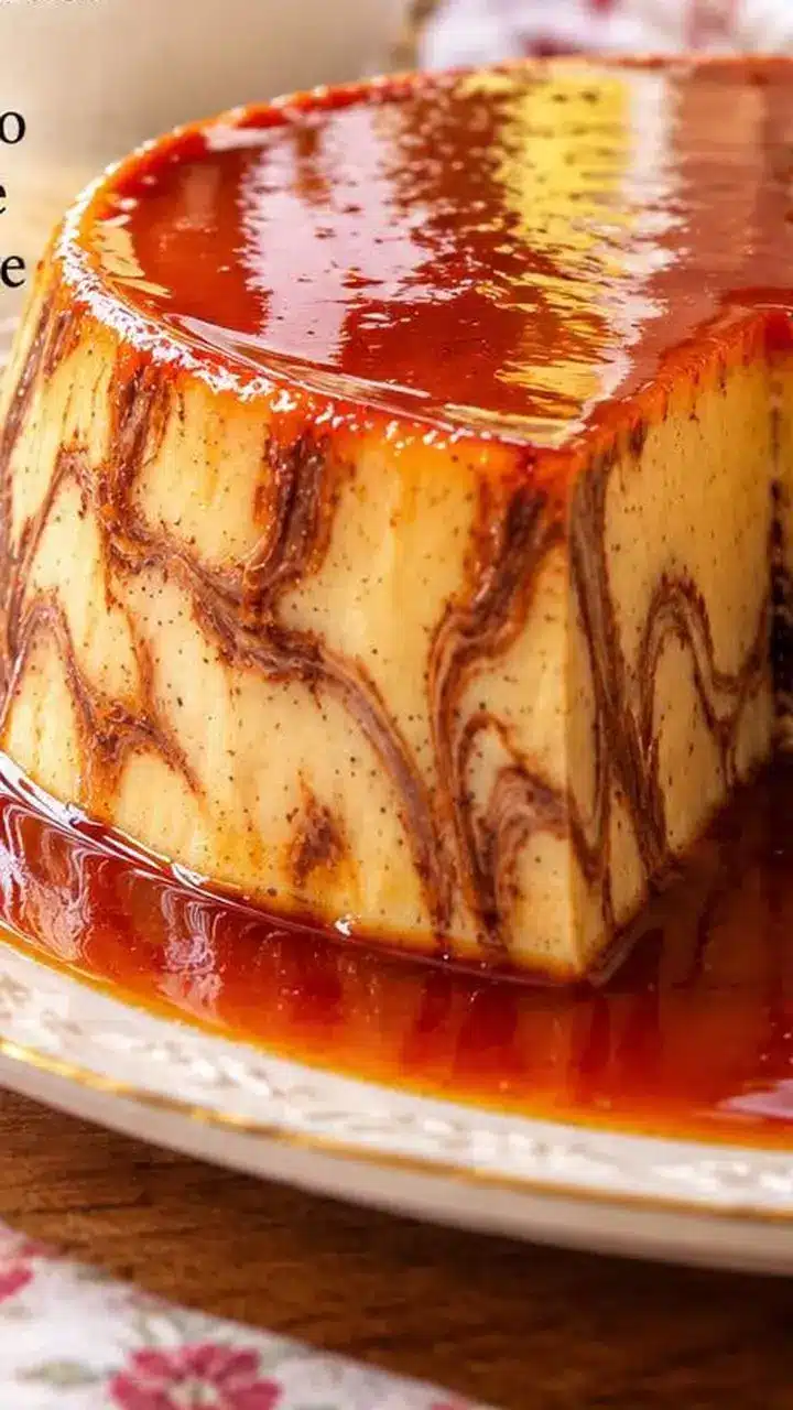 Cremă de zahăr ars marmorată