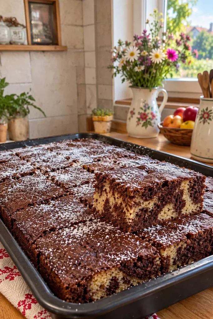 Chec la tavă cu cacao