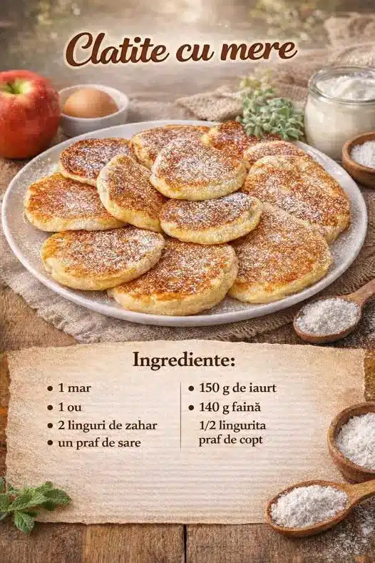 Clătite cu mere