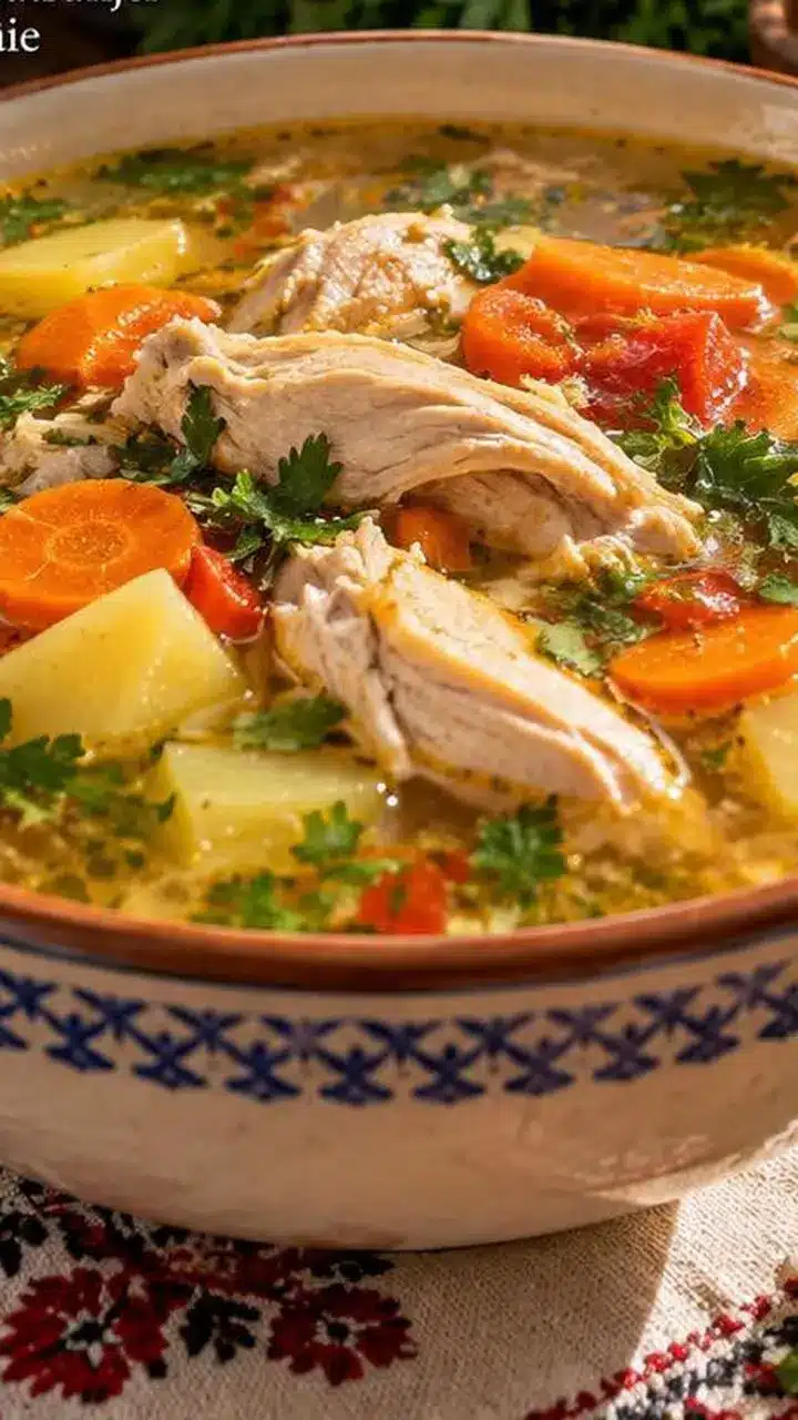 rețetă de ciorbă de pui