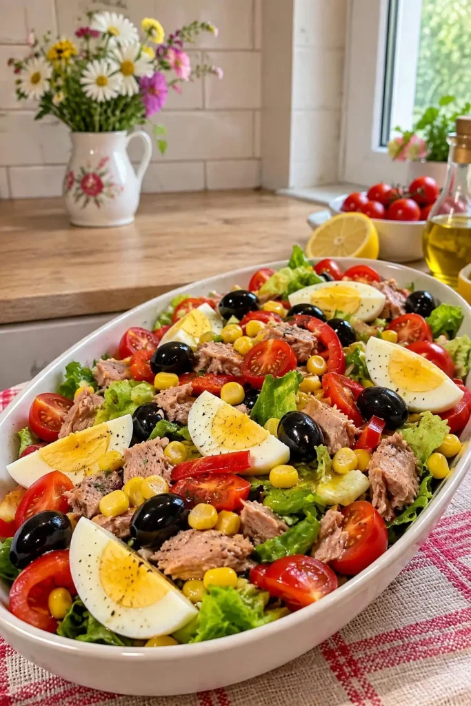 Salată de ton cu porumb
