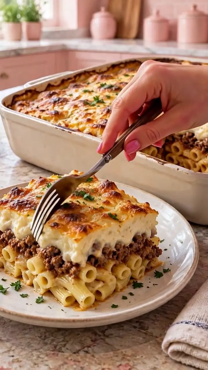 macaroane cu bechamel la cuptor