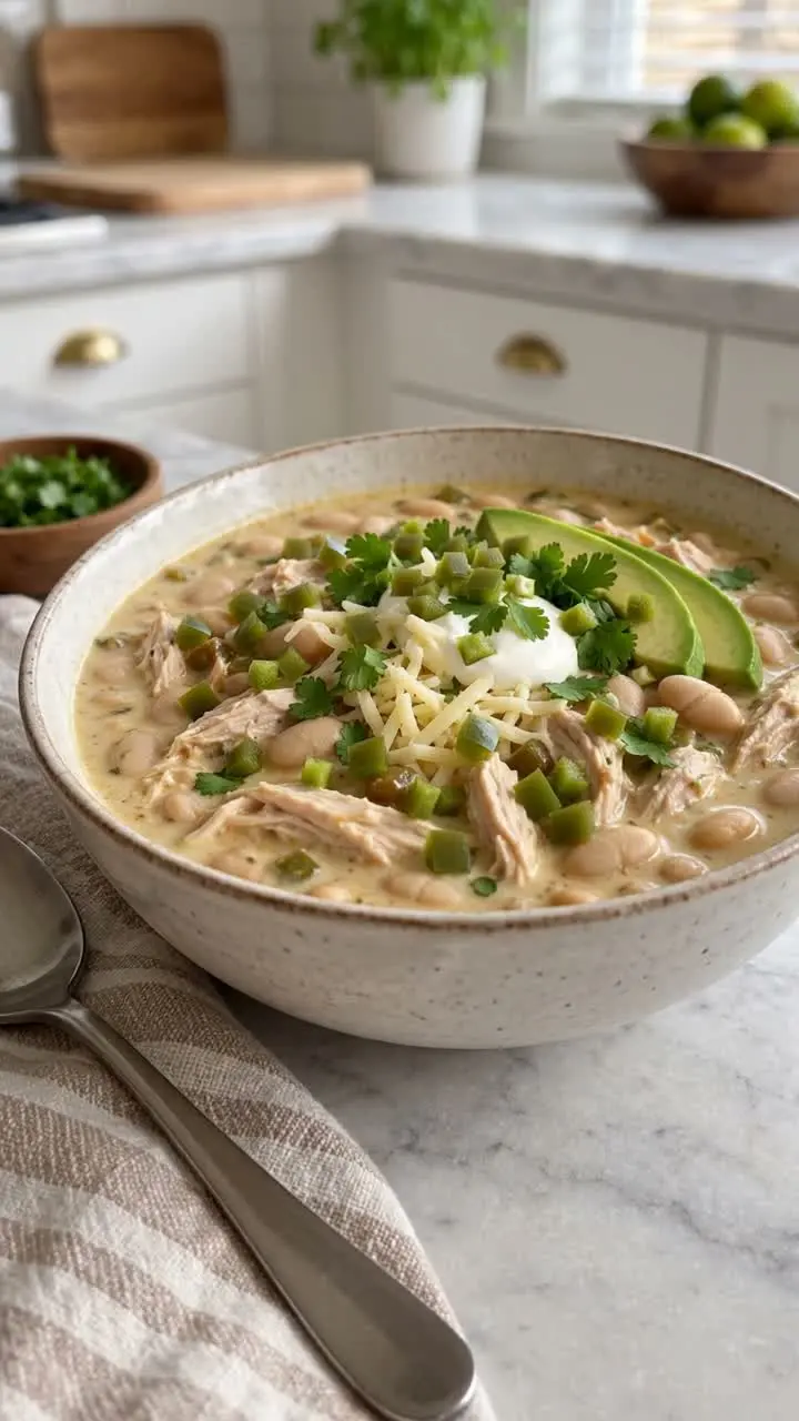 Chili alb cremos cu pui 2 rețetă chili alb cremos pui