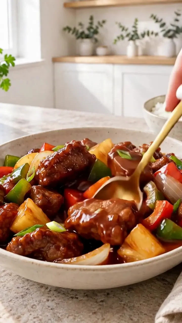 rețetă porc dulce acrișor chinezesc