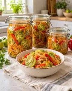 Salată de gogonele cu morcov și ardei pentru iarnă
