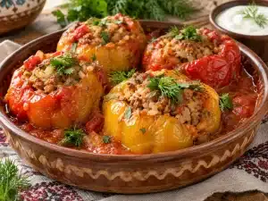 Ardei umpluți cu carne tocată