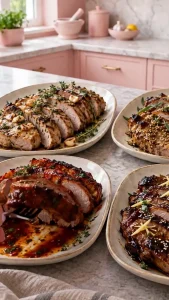 Carne de porc în patru marinade