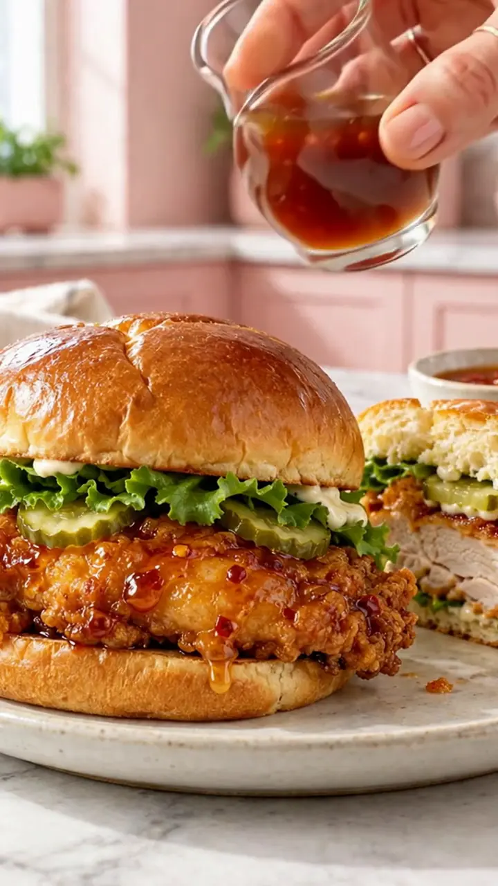sandwich pui cu miere picantă